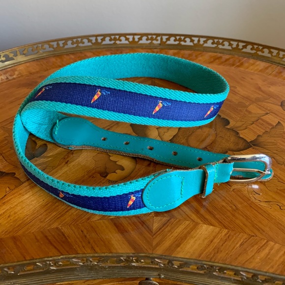 Women’s leather / heavy canvas belt (Size S) - Picture 3 of 3